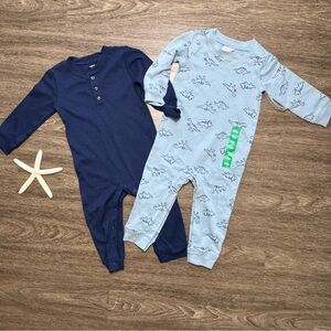 NWT Carter’s Baby Boys’ Set of Long-Sleeve One-Piece Pajamas, Size 18 Months